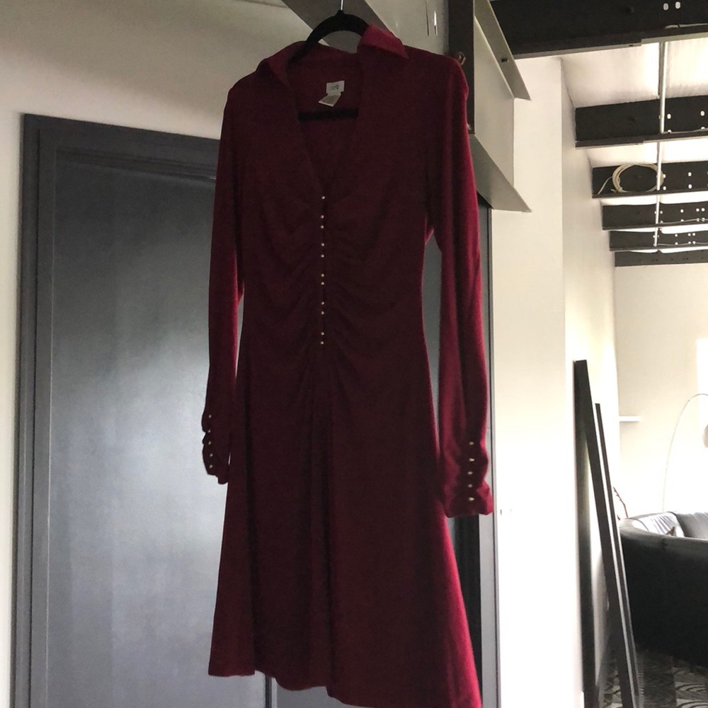Cache gently worn long sleeve dress M